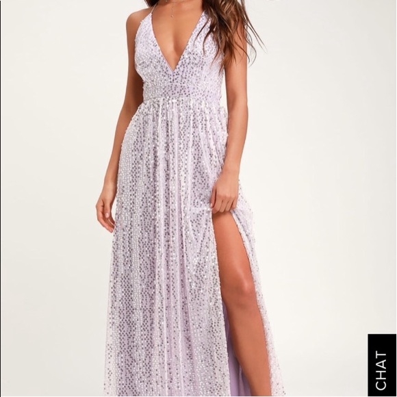 Lulus Dresses & Skirts - Lulu’s Jane Ann Lavender Sequin Maxi Dress